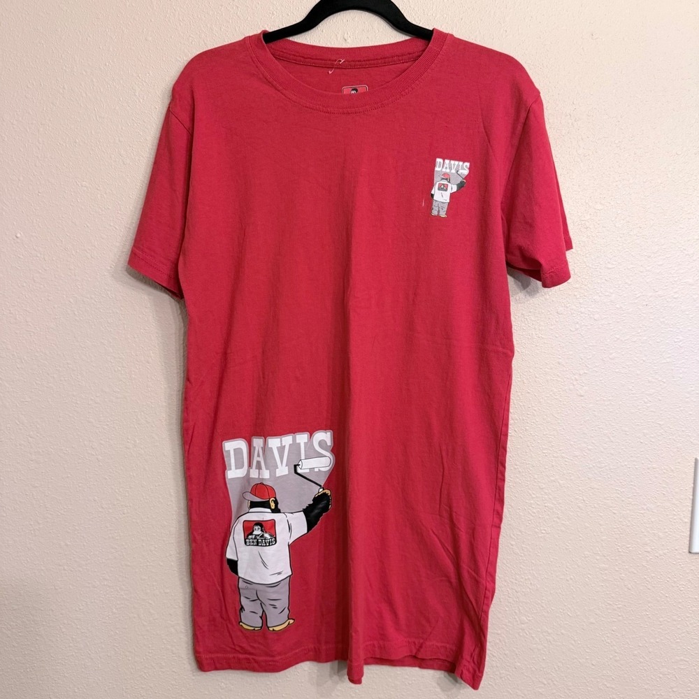 Ben Davis Red Graphic T-Shirt Gorilla Painter Short Sleeve Mens Large Streetwear